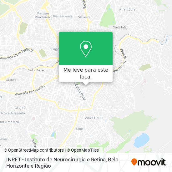 INRET - Instituto de Neurocirurgia e Retina mapa