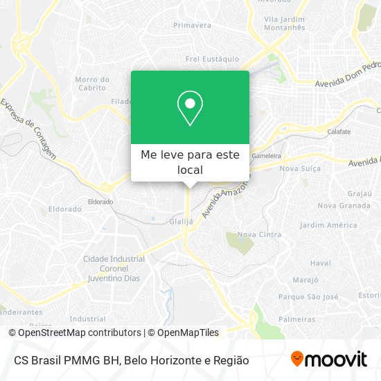 CS Brasil PMMG BH mapa