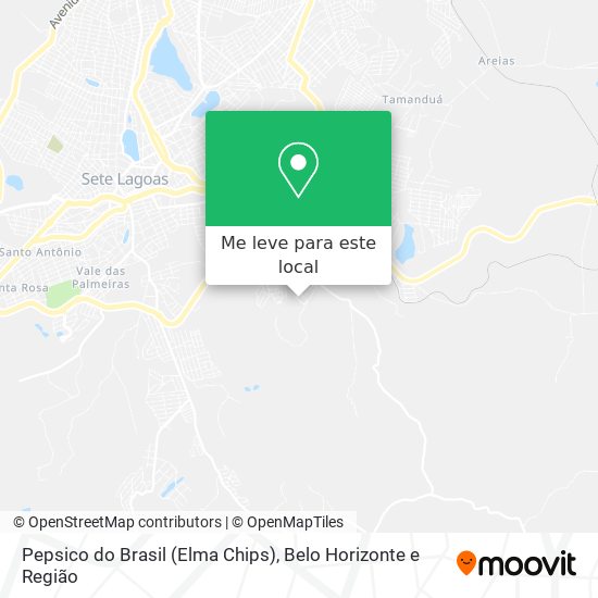 Pepsico do Brasil (Elma Chips) mapa
