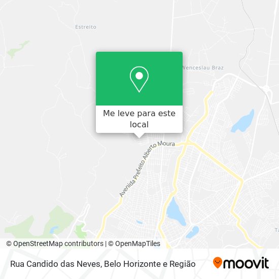Rua Candido das Neves mapa