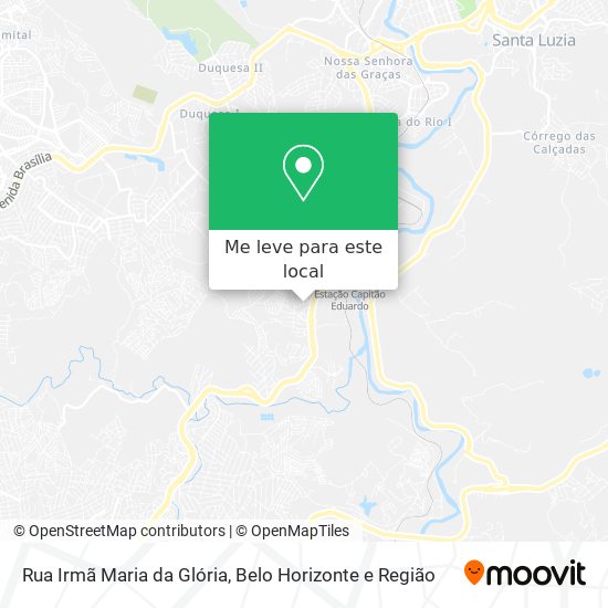 Rua Irmã Maria da Glória mapa