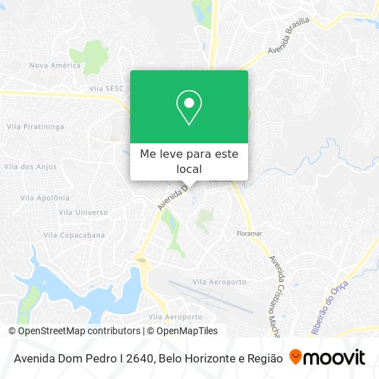 Avenida Dom Pedro I 2640 mapa
