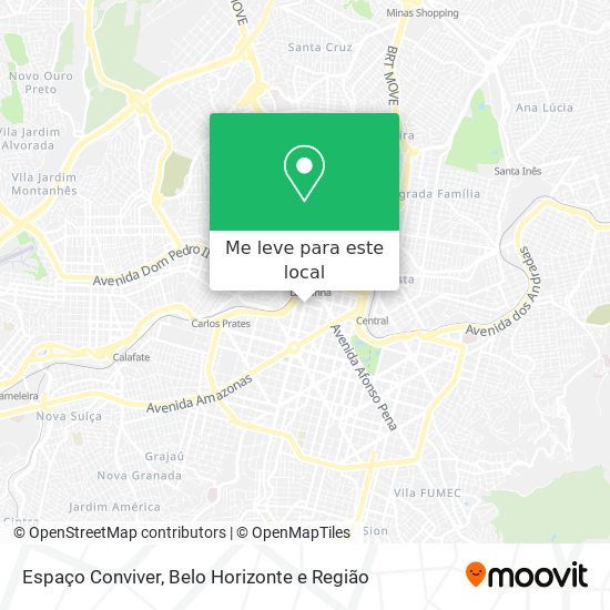Espaço Conviver mapa