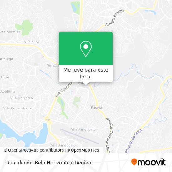Rua Irlanda mapa