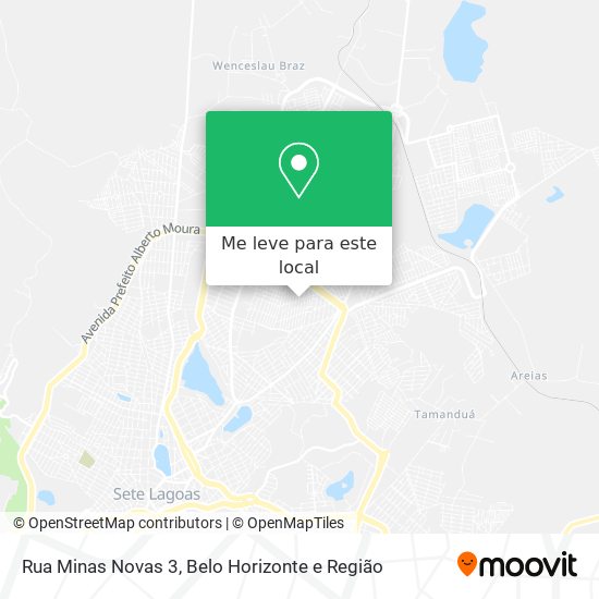 Rua Minas Novas 3 mapa