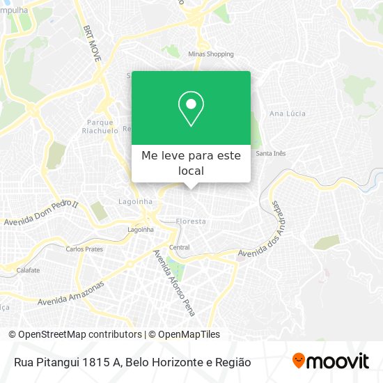Rua Pitangui 1815 A mapa