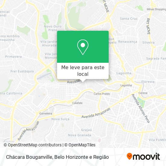 Chácara Bouganville mapa