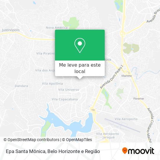 Epa Santa Mônica mapa