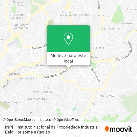 INPI - Instituto Nacional da Propriedade Industrial mapa
