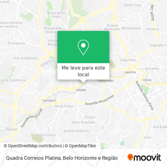 Quadra Correios Platina mapa