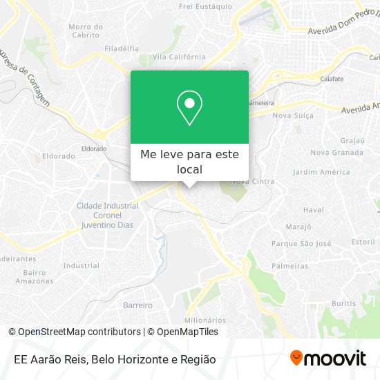 EE Aarão Reis mapa