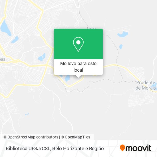 Biblioteca UFSJ/CSL mapa