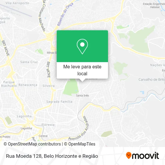 Rua Moeda 128 mapa