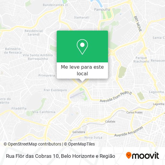 Rua Flôr das Cobras 10 mapa