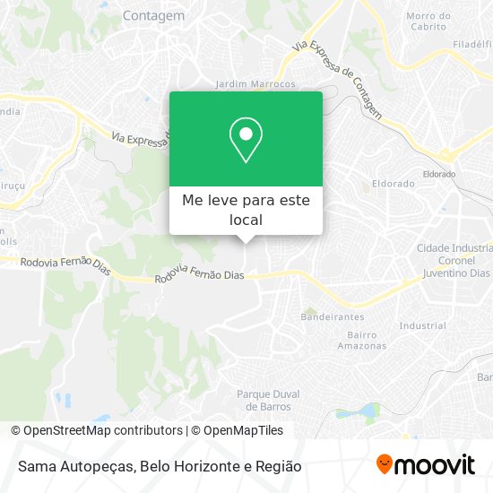 Sama Autopeças mapa