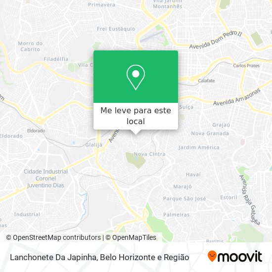 Lanchonete Da Japinha mapa