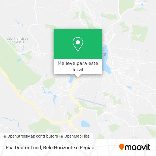Rua Doutor Lund mapa