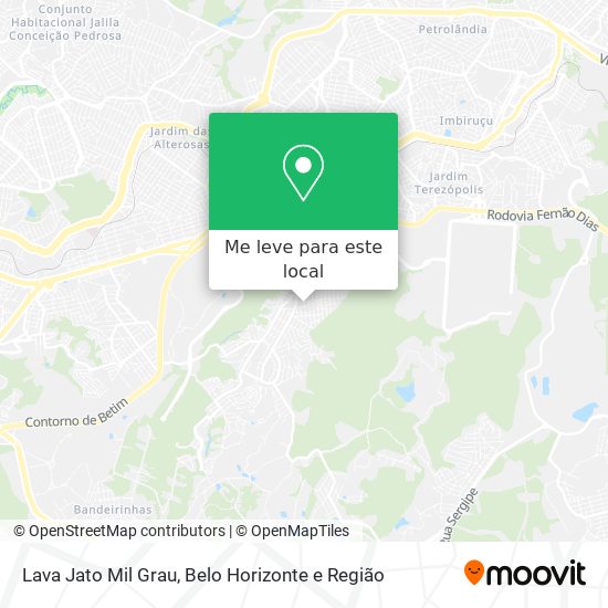 Lava Jato Mil Grau mapa