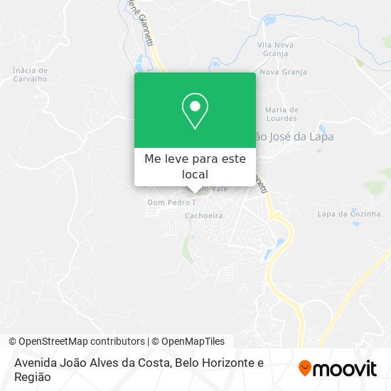 Avenida João Alves da Costa mapa