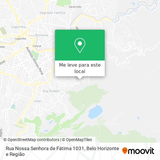 Rua Nossa Senhora de Fátima 1031 mapa