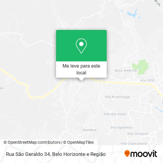 Rua São Geraldo 34 mapa