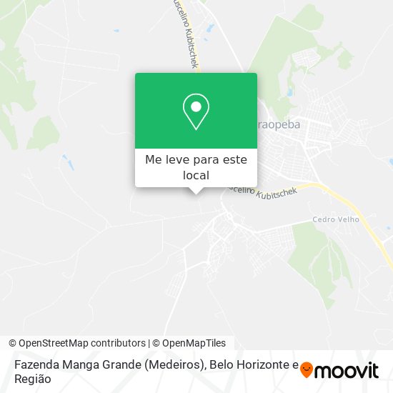 Fazenda Manga Grande (Medeiros) mapa