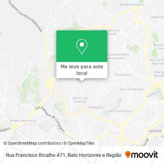 Rua Francisco Bicalho 471 mapa