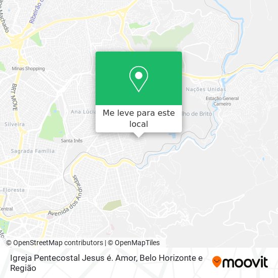 Igreja Pentecostal Jesus é. Amor mapa