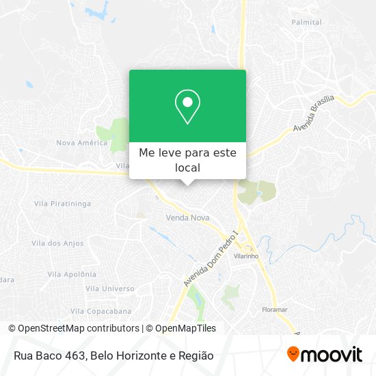 Rua Baco 463 mapa