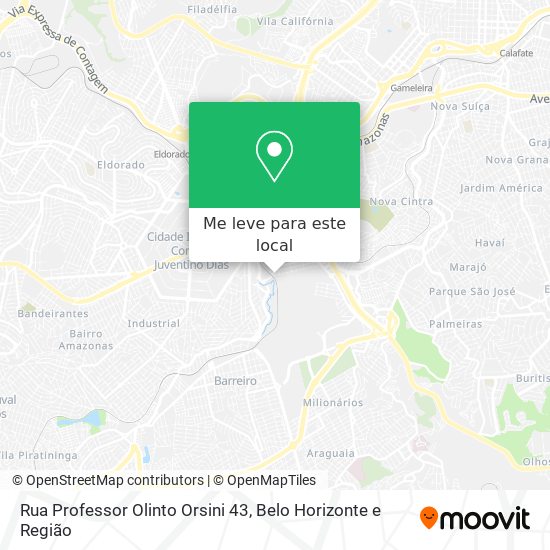 Rua Professor Olinto Orsini 43 mapa