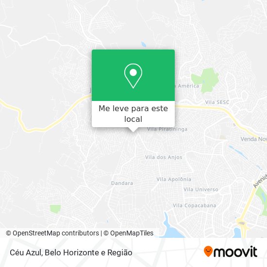 Céu Azul mapa