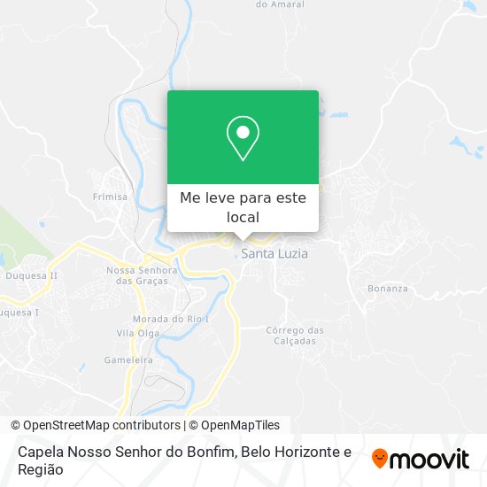 Capela Nosso Senhor do Bonfim mapa