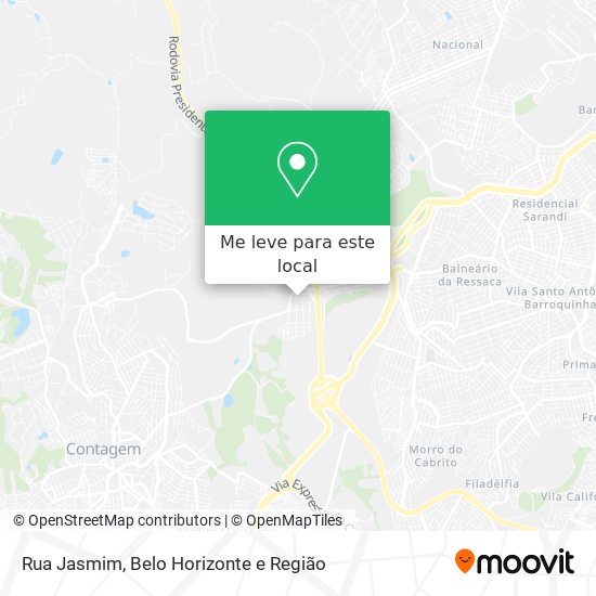 Rua Jasmim mapa