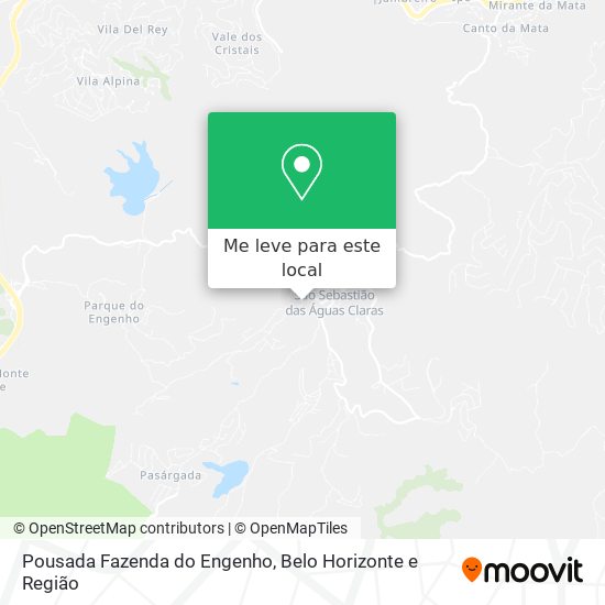 Pousada Fazenda do Engenho mapa