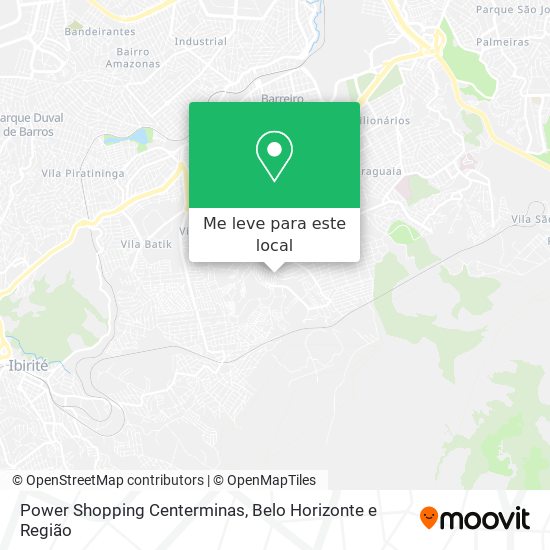 Power Shopping Centerminas mapa