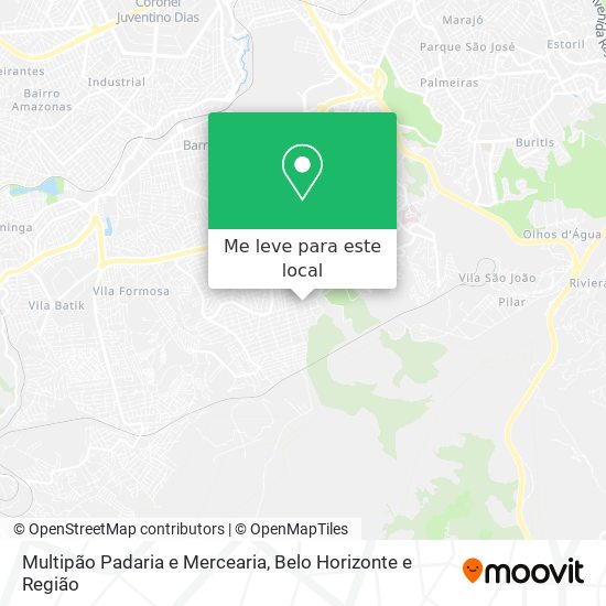 Multipão Padaria e Mercearia mapa