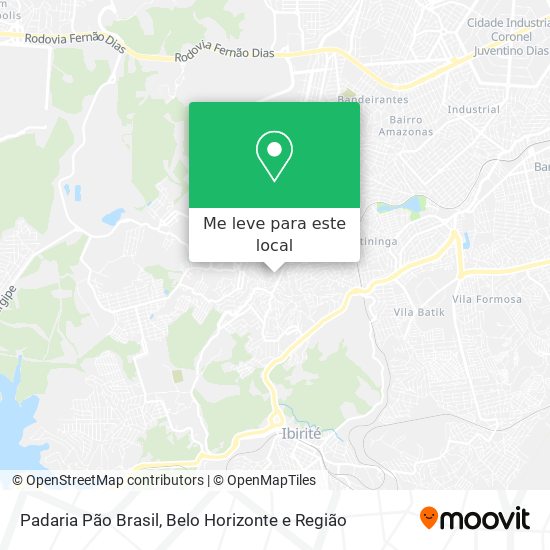 Padaria Pão Brasil mapa