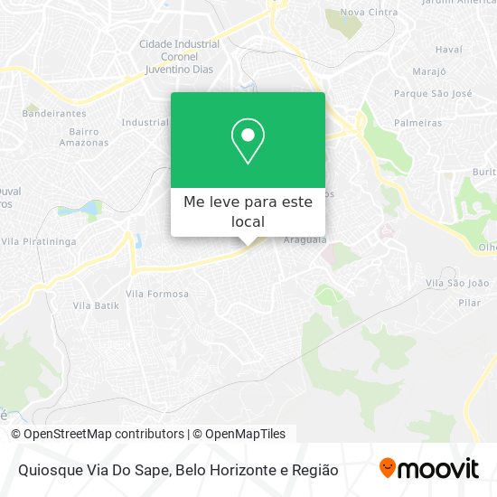 Quiosque Via Do Sape mapa