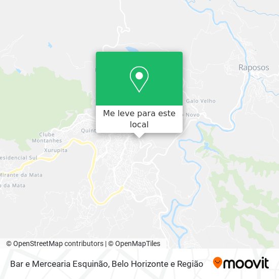 Bar e Mercearia Esquinão mapa