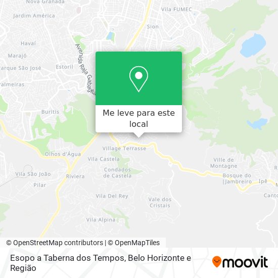 Esopo a Taberna dos Tempos mapa