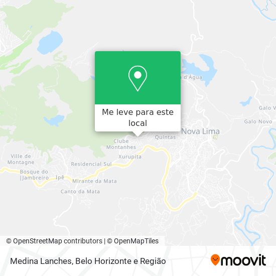 Medina Lanches mapa