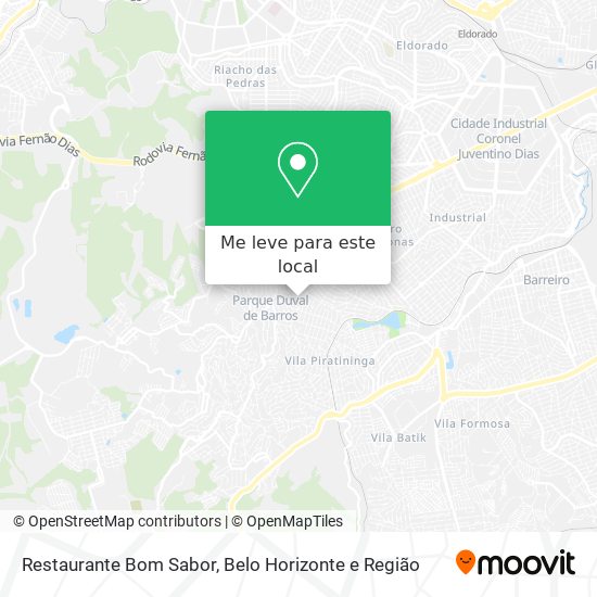 Restaurante Bom Sabor mapa