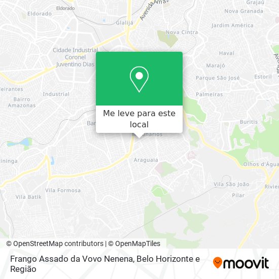 Frango Assado da Vovo Nenena mapa