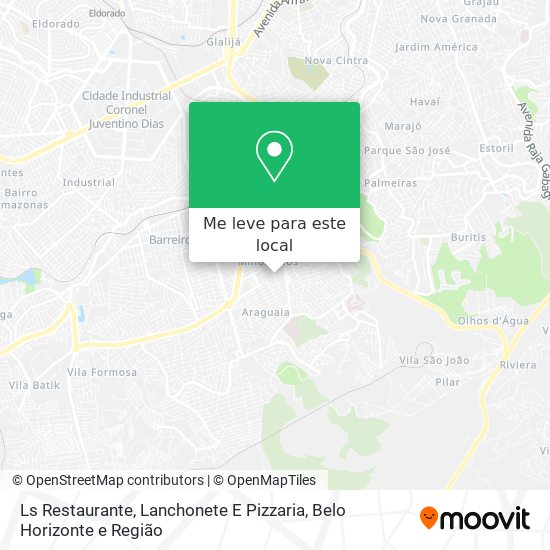 Ls Restaurante, Lanchonete E Pizzaria mapa
