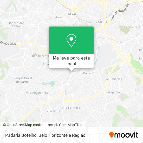 Padaria Botelho mapa