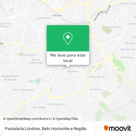 Pastelaria Londres mapa