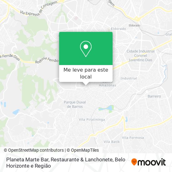 Planeta Marte Bar, Restaurante & Lanchonete mapa