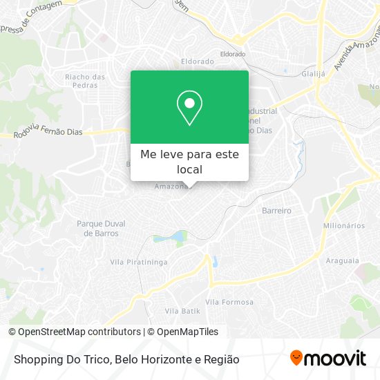 Shopping Do Trico mapa