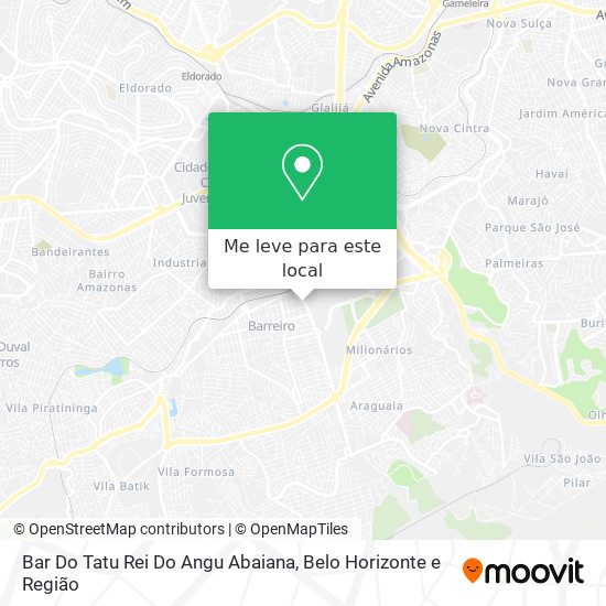 Bar Do Tatu Rei Do Angu Abaiana mapa