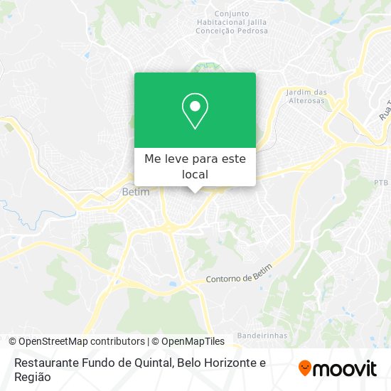Restaurante Fundo de Quintal mapa